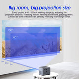 Mini C50 DLP Projector Portable Pocket Projector Home Theater Input USB Audio Output Built-in 2500mAh Battery With Remote