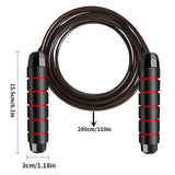 Fitness Skipping Rope Wire Skipping Rope Tangle-Free Jumping Rope Foam Handles for Fitness Workout Equipments Aerobic Exercise