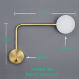 Morden Led wall light Indoor Golden Decor wall lamp 9W with switch  for home bedroom Bedside Living room Aisle sconces Luminaire