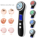 EMS Face Massager RF Radio Mesotherapy Face Lifting Device LED Photon Therapy Wrinkle Removal Vibration Deep Cleansing Machine