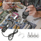 Low Noise Portable Professional Digital Temperature Adjustable Handheld Electric Hot Air Blower Accuracy LED Display Repairing