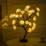 LED Table Lamp With USB Flower Tree Home Decoration Bedroom Gift Night Table Lamp For Christmas Wedding Bedroom