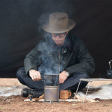 Naturehike New Titanium Mini Stove Picnic Portable Camping Stove Lightweight 200g   Outdoor Survival Equipment Bearing 10kg