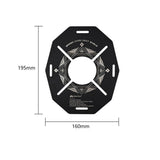 ShineTrip Camping Stove Insulation Board Stainless Steel Burner Heat Shield Anti-Scalding Hollow Design for Outdoor Camping