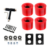 82A Skateboard Wheels Replacement With Bearings Longboard PU Wheels Cruiser Wheels Street Upgrade Replacement
