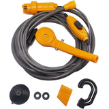 Portable Car Washer 12V Camping Shower DC Car Shower High Pressure Power Washer Electric Pump For Outdoor Camping Travel pet