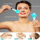 2PC Facial Ice Globes Durable Quartz Glass Ice Globes for Cold or Hot Skin Massagers Daily Beauty Skin Tightening Skin Care Tool
