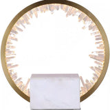 New living room decoration crystal table lights gold bedside lamp wideth 35cm