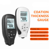 Coating Thickness Gauge Car Paint Film Tester LCD Display Manual Paint Thickness Gauge For Cars Measuring Tools 0-2000um