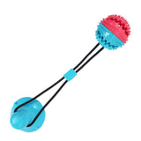 Pet Dog toys Interactive Cat Dog Chew Toy Rubber Balls with Suction Cup for Small Large Dog Tooth Cleaning Balls toys