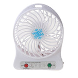Portable LED Light  Mini Fan Air Cooler Mini Desk USB Fan Third Wind USB Fan Rechargeable ABS Portable Office Outdoor Home