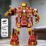 MOC Iron Beasts Steel RC Robot Model Bricks DIY APP Remote Control Motorized Electric Robot Building Blocks Toys for Kids Gifts