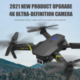 GD89-1 With Camera 4K HD Wifi FPV RC Quadrocopter Double Lens One-key Takeoff / Landing Drone 2.4 Ghz Multifunction Drones Toys