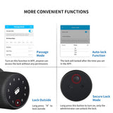 Apartment Hotel Wood Door Keyless Bluetooth Smart Lock With RFID Card Reader Support TTlock App Remotely Control