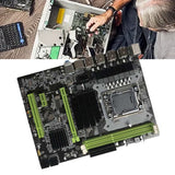 X58 Motherboard LGA1366 Computer Motherboard Support RX Graphics Card With X5675 CPU+DDR3 8GB 1600Mhz RAM+Switch Cable