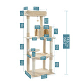 Domestic Delivery Cat Pet Furniture Cat Toy House Scratching Wood House Toy Pet Cat Jumping Toy Climbing Frame Scratching Post