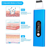 Heating Face Cleaning Blackhead Remover Facial Scrubber Peeling Spatula Acne Remover Face Lifting Tools Ultrasonic Skin Scrubber