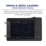 50kHz-6.3GHz LiteVNA64 Vector Network Analyzer HF VHF UHF Antenna with 3.95 Inch Display Screen