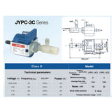 JIAYIN JYPC-3C 25W AC 220-240V 8 Bar Plunger Type Water Suction Pump Electromagnetic Steam Gas Pump