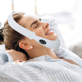Newest Face Lift Device Massager for Face EMS Microcurrent V Face Slimming Bandage LED Light Reduce Double Chin Beauty Apparatus