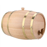 10L Vintage Wood Oak Timber Wine Barrel Dispenser for Whiskey Bourbon Tequila growler Beer Brewing Home Brewing