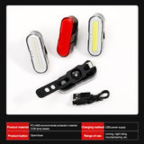 Bicycle Tail Light USB Charging Safety Light Warning Tail Light Cycling Equipment Mountain Night Riding