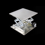 200x200mm Stainless Steel Lifter Router Plate Table Woodworking Machinery Engraving Laboratory Lifting Platform Carpentry Tool