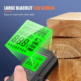 MT1906 Digital Wood Moisture Meter Tester With Backlit LCD Display Damp Meter Detector For Lumber Woodwoking Firewood