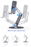Foldable Base 360° Rotating Tablet Stand Cell Phone Holder Full Aluminum Height Adjustable 4-13 inch iPad iPhone Stand Holder