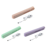 2 in 1 Curling Iron Mini Hair straightener Flat Iron USB Splint Hair Straightening Styling Tools Hair Curler Beard straightener