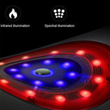 Infrared Electric Lumbar Traction Device Waist Back Massager Vibration Massage Lumbar Spine Support Relieve Fatigue