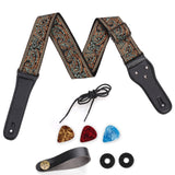 Guitar Strap Adjustable Jacquard Woven Guitar Strap,for Bass Acoustic Electric Folk Guitar Musical Instrument