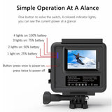 Side Power Supply 4800mah Expansion Battery 2-in-1 Mobile Power Bank With Protective Frame Accessories Compatible For Gopro 9/10