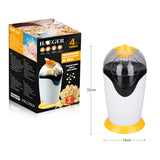1200W Popcorn Machine Household Mini Electric Blower Automatic Popcorn Maker with A Swirl The Non-stick Liner DIY Corn Popper