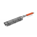 Portable Camping BBQ Grilling Basket Charcoal Grill Outdoor Grill Tool Picnic Portable Wood Handle Roasting Meat Accessories