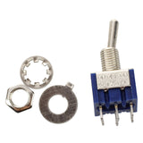 5Pcs 3 Position 2P2T DPDT ON-OFF-ON Miniature Mini Toggle Switch With 10Pcs 6 Pin 3 Position DPDT Panel Slide Switch