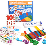 Number Learning Game Matching Puzzle Number Early Educatioal STEM Game Kids Toy for Age 4-6 Boys &amp; Girls