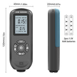 HW-300S Coating Thickness Gauge High Accurancy Paint Film Thickness Tester LCD Backlight Display Thickness Measuring Tool