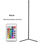Nordic RGB Corner Floor Lamp Modern Simple LED Rod Floor Lamps for Living Room Bedroom Atmosphere Standing Indoor Light Fixtures