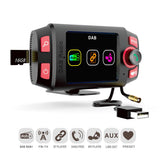 Car DAB+/DAB Radio Adapter Car FM Transmitter With 2.4 Inch Display And Bluetooth Car Mount MP3 Player