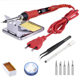 LCD Dgital Soldering Iron Kits 80W 220V 110V Temperature Adjustable Welding Tools Kit Soldering Rework Station Solder Tools