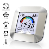 Multifunctional Electronic Clock LCD Touch Station Baby Room Screen Thermometer Hygrometer Bedroom Plants Greenhouse Monitor
