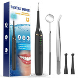 Electric Teeth Whitening Kit Dental Scaler with Mouth Mirror Oral Care For Teeth Tartar Calculus Stains Remover Teeth Cleaner