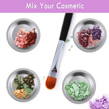 48pcs Paint Palette Set Stainless Steel Paint Pallet Small Round Paint Tray for Artist Watercolors Metal Makeup Mixing Palette
