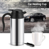12V 750ml Vehicular Kettle Car Electric Pot Stainless Steel Coffee Mug With Cigarette Lighter Auto Accessories Coffee Kettle