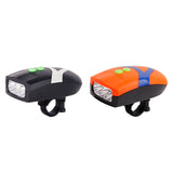 2 in 1 Ultra Bright Bicycle Bell 3 LED Light Bike Cycling Front Head Light Lamp with Electronic Bell Horn Safety Cycling