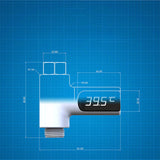 LED Kitchen Temperature Meter Water Shower Bath Thermometer Flow Self-Generating Electricity Meter Monitor Baby Celsius Faucet