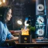Ultrasonic USB Aromatherapy Flame Effect House Air Humidifier Essential Oils Aromatic Fragrance Scent Fire Diffuser Mist Maker