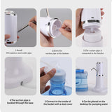 Wireless Water Pump Dispenser Water Bottle Pump Mini Barreled Water Electric Pump USB Charge Automatic Portable Bottle Switch