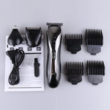 3 In1 Mens Electric Hair Trimmer Rechargeable Hair Clipper Portable Beard Shaver Shaving Machine Razor Beard Nose Trimmer TSLM1